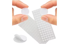 Samolepiaci suchý zips – kolieska 18 mm, 500 kusov, biely