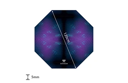Ochranná herná podložka DUNMOON pod stoličku – Hexagon