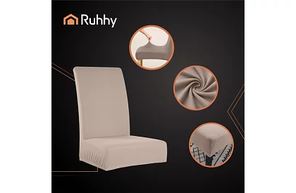 Univerzálne poťahy na stoličky – 6 kusov – Béžová