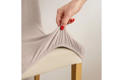 Univerzálne poťahy na stoličky – 6 kusov – Béžová