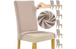 Univerzálne poťahy na stoličky – 6 kusov – Béžová