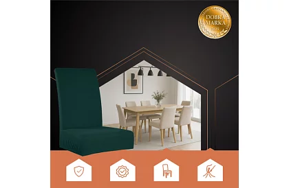 Univerzálne poťahy na stoličky – 6 kusov – Zelená