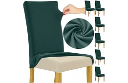 Univerzálne poťahy na stoličky – 6 kusov – Zelená