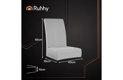 Univerzálne poťahy na stoličky – 6 kusov – Šedá