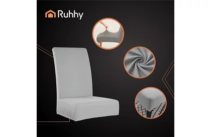 Univerzálne poťahy na stoličky – 6 kusov – Šedá