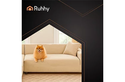 Napínací poťah na sedačku 145–185 cm – Béžový zamat