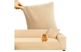 Napínací poťah na sedačku 145–185 cm – Béžový zamat