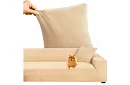 Napínací poťah na sedačku 145–185 cm – Béžový zamat