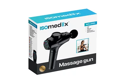 Masážna pištoľ na uvoľnenie svalov + 12 nadstavcov