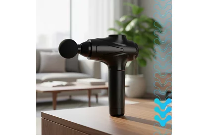 Masážna pištoľ na uvoľnenie svalov + 12 nadstavcov