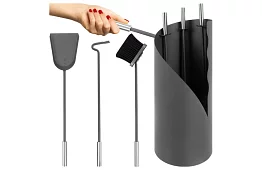 Náradie k krbu – dizajnová sada 4 v 1