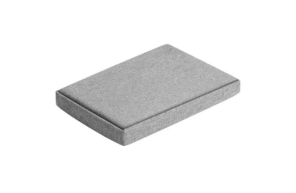 Látkový skladací úložný taburet 60 × 30 × 30 cm – šedý