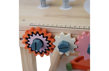 Detská dielňa – stôl s dreveným náradím 3 v 1