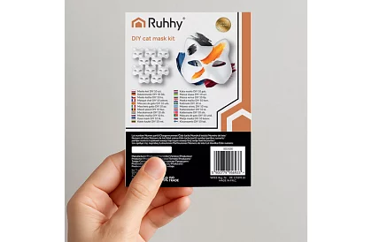 Kočičí masky na karneval 10 kusov – DIY sada na maľovanie