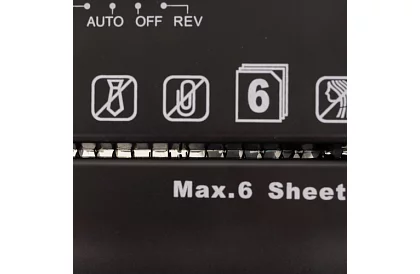 Skartovací stroj 6 listov A4 - 10 litrov