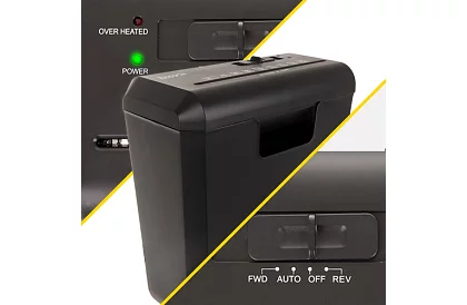 Skartovací stroj 6 listov A4 - 10 litrov