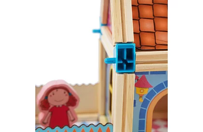 Drevené stavebné kocky – domček, 268 dielikov