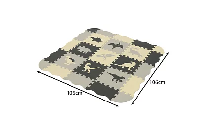 Pěnová puzzle skládací podložka - 106 × 106 cm