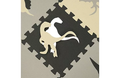 Pěnová puzzle skládací podložka - 106 × 106 cm