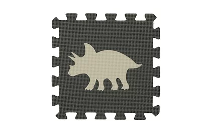 Pěnová puzzle skládací podložka - 106 × 106 cm