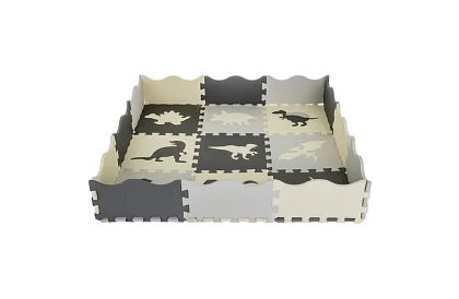 Pěnová puzzle skládací podložka - 106 × 106 cm