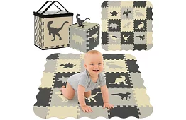 Pěnová puzzle skládací podložka - 106 × 106 cm