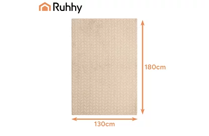 Výhrevná vyhrievacia deka 180 × 130 cm - béžová, 10 režimov + diaľkové ovládanie