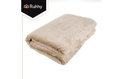 Výhrevná vyhrievacia deka 180 × 130 cm - béžová, 10 režimov + diaľkové ovládanie