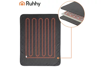 Výhrevná vyhrievacia deka podložka 180 × 130 cm, 6 režimov + diaľkové ovládanie