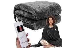 Výhrevná vyhrievacia deka podložka 180 × 130 cm, 6 režimov + diaľkové ovládanie