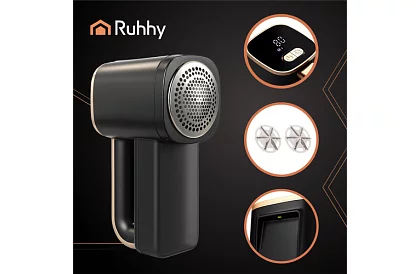 Akumulátorový odžmolkovač na textil s LCD displejom