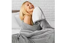 Obojstranná teplá deka 150 × 200 cm – svetlo šedá