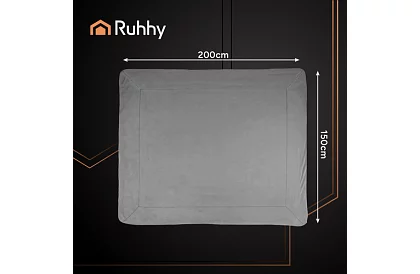 Obojstranná teplá deka 150 x 200 cm – tmavošedá