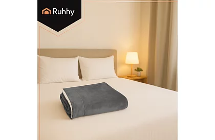 Obojstranná teplá deka 150 x 200 cm – tmavošedá