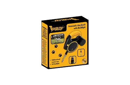 Flexi vodítko pre psov s LED svietidlom - 5 m - 10 - 25 kg