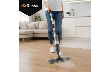 Mop z mikrovlákna s rozprašovačom 41 cm, nádrž 600 ml + 2 utierky