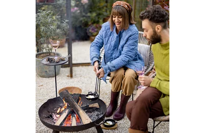 Záhradné ohnisko s madlami - 60 cm