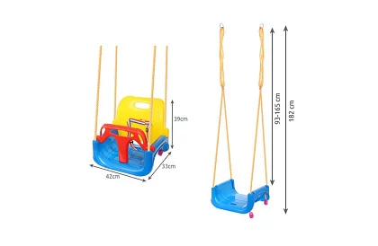 Detská plastová rastúca hojdačka 3 v 1