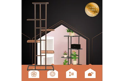 Vysoký stojan na kvety – 6 poschodí