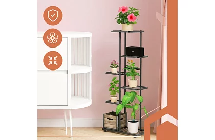 Vysoký stojan na kvety – 6 poschodí