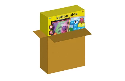 Vzdělávací mozaika - gombíkové puzzle