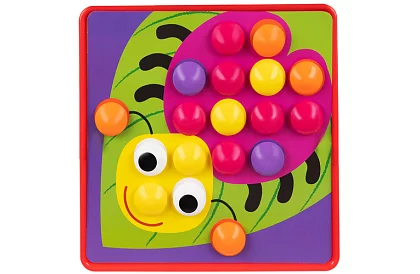 Vzdělávací mozaika - gombíkové puzzle