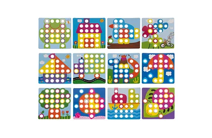 Vzdělávací mozaika - gombíkové puzzle