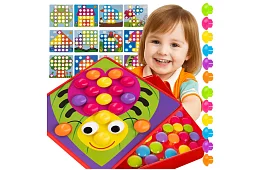 Vzdělávací mozaika - gombíkové puzzle