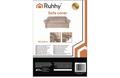 Napínací potah na sedačku 190–230 cm – Béžový zamat