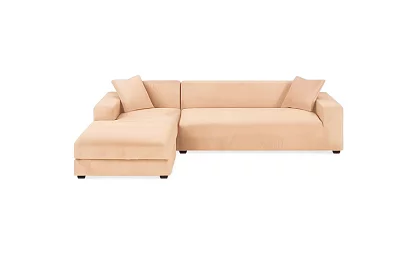 Napínací potah na sedačku 190–230 cm – Béžový zamat