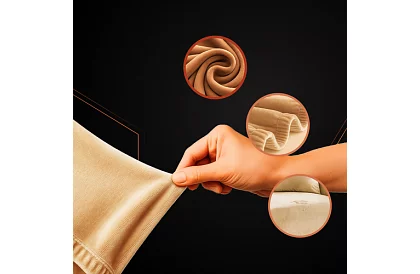 Napínací potah na sedačku 190–230 cm – Béžový zamat