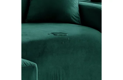 Napínací potah na sedačku 190–230 cm – Zelený samet