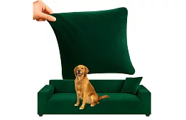 Napínací potah na sedačku 190–230 cm – Zelený samet