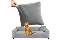 Napínací poťah na sedačku 190–230 cm – Tmavo šedý zamat